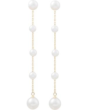 Chiara Tedeschi Jewellery Capri Long Earrings - White