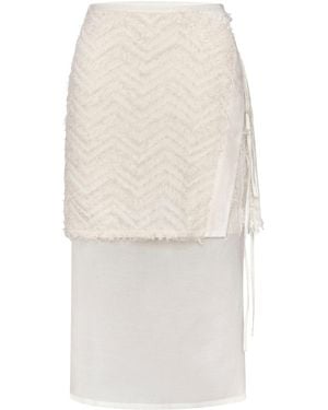 LAHIVE Neutrals Soul Double Skirt - White