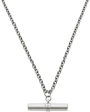 Bermuda Watch Company Maivelle Blair T-Bar Cable Chain Necklace - Metallic