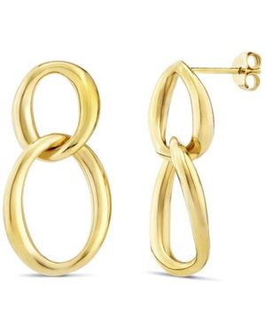 Dinny Hall Wave Double Drop Earrings - Metallic