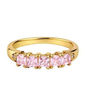 Belinda Jewelz Tourmaline Princess Cut Birthstone Ring - Multicolour