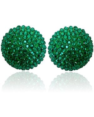 PINAR OZEVLAT Disco Pebble Earrings Emerald - Green