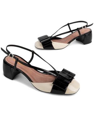 INTENTIONALLY ______ Carina Slingback Heel-Neutrals - Black