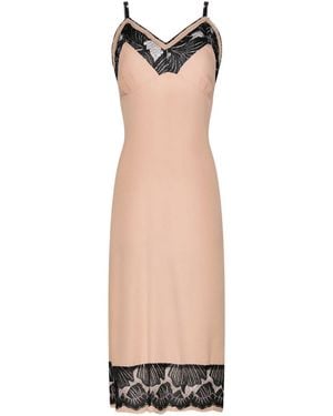 Lisa The Label Nude Silk Shell Slip Dress - Pink