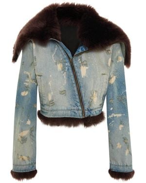 Maison sél Airi Denim Jacket - Blue