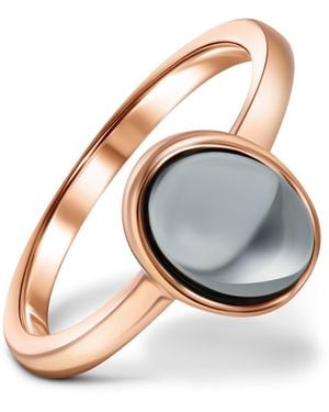 Rejected Hearts Club Rose Hematite Healing Rose Stack Ring - Multicolor