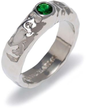 Classicharms Sylvie Molten Emerald Stackable Ring - Metallic