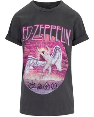 Meghan Fabulous Led Zeppelin Icarus T-Shirt - Pink