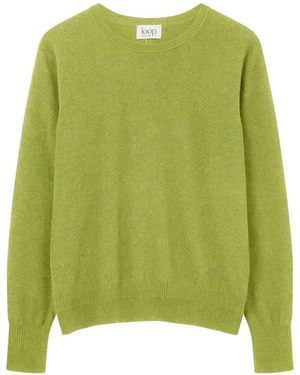 Loop Cashmere Cashmere Crew Neck Jumper - Green