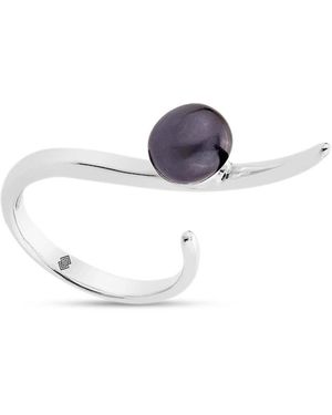 SALLY SKOUFIS Moon Shadow Ring With Natural Pearl - White