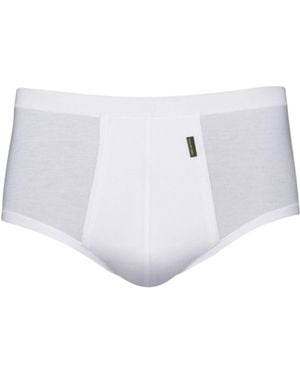 Zd - Zero Defects Senior Fly Front Briefs – Premium Egyptian Cotton Comfort - White