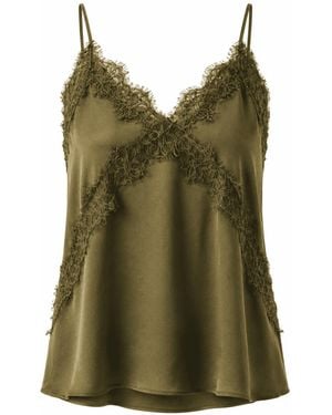 Exquise Hana V Neck Camisole Blouse - Green