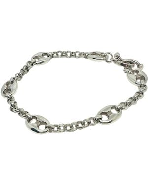 Tg-Jewellery by Tamara Gervasio Anchor Chain T-Bar Bracelet – Sterling - Metallic