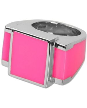THE ROSE Neon Bague One – Sculptural Ring - Pink