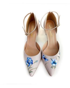 Nafari Moda Neutrals Stella Pumps - Blue