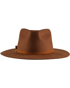 Shaded the Label Pendower Coffee Fedora Hat - Brown