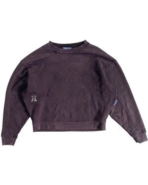 Achilles and the Tortoise Logo Crewneck - Purple