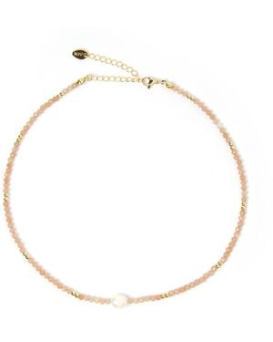ARMS OF EVE Mila Gemstone & Pearl Choker - Multicolor