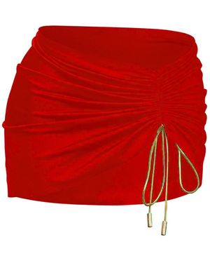 Capri Swim™ Resort Mini Skirt Scarlet - Red