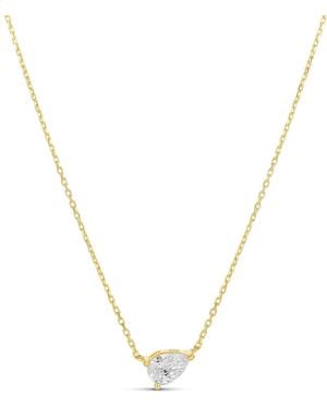 SHYMI Side Pear Pendant Necklace - Metallic