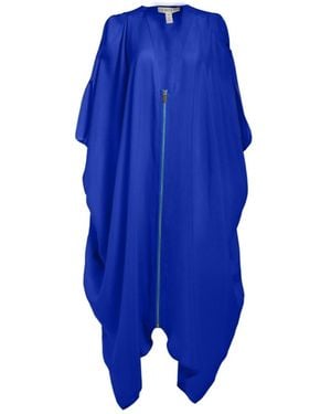 Yomisma She's A Royal Signature Zip Kaftan — Eco-Friendly, Ultra-Soft, Versatile Silhouette - Blue