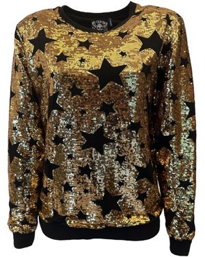 Any Old Iron Goldie Sequin Sweatshirt - Black