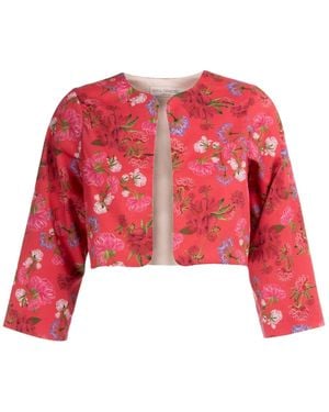 Sofia Tsereteli Garnet Bolero Jacket - Red