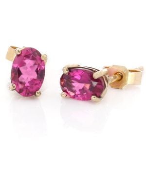 Gabriella Alicia Tourmaline Stud Earrings - Pink