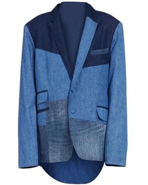 Story Wear Lightweight Classic English Suit - Blue