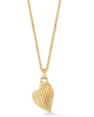Dower & Hall Humbug Heart Locket - Metallic