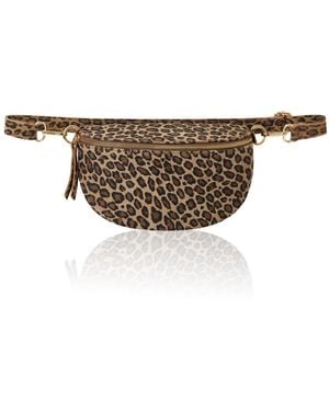 Betsy & Floss Licata Matte Leopard Print Crossbody Bag - Brown