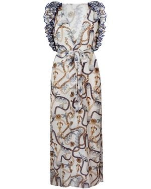 Nur Karaata Joali Tropezienne Pareo Dress - White