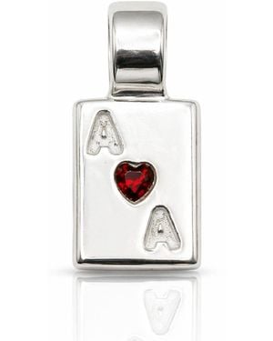 The Lila Lobster Ace Charm - White