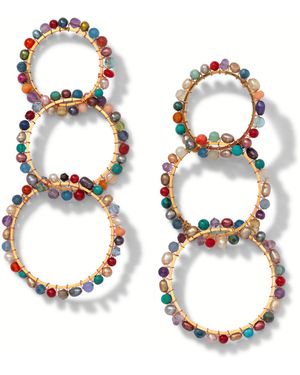 Jaredjamin Begemmed Lindy Plated Earrings - Metallic