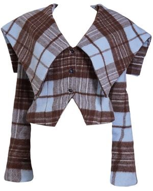 28Natelier The Plaid Wool Jacket - Multicolor