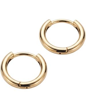 seree Classic Huggie Hoops - Metallic