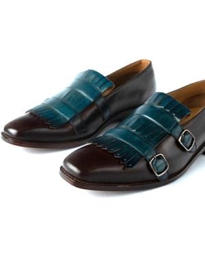 Zasta Studio Mid Night Teel Loafers - Blue
