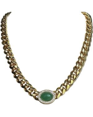 Laura Gray Harlow Curb Chain Carnelian, Lapis & Aventurine - Metallic