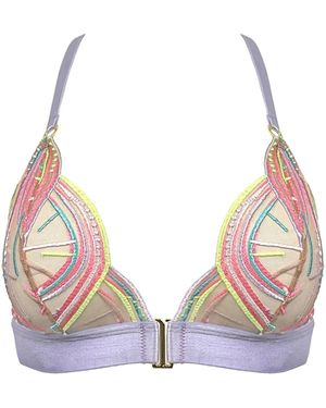 Somewhere Never Miami Nice Triangle Bralette - Pink