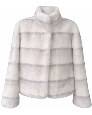 Wjy Studio London Galaxy Sable Fur Super Soft Jacket - Gray