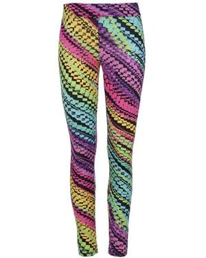 Conquista Lilac Multi-Coloured Print Leggings