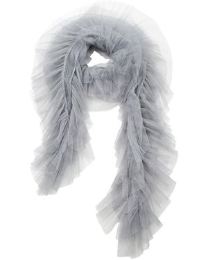 By Moumi Tulle Scarf Dove - Gray