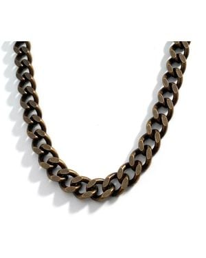 Rachel Nathan Perfect Smoky Curb Necklace - Metallic