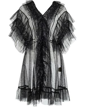 By Moumi Tulle Babydoll Hologram - Black