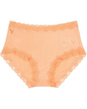 Uwila Warrior Neutrals Soft Silk Days Of The Week Briefs Thirstday - Orange