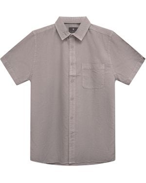 Vustra Stone- Washed Linen Shirt - Grey