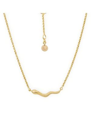 Giselle Vale — London Medusa Reversible Necklace - Metallic