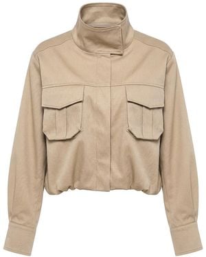 AGGI by HALEWSKI Neutrals Roza Misty Sand Jacket - Natural