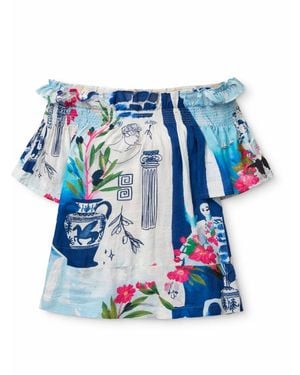 Pick Happy Breeze Top Santorini Limited - Blue