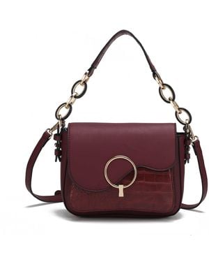 Mkf Collection - J'omor Fanta Croc Shoulder Bag - Purple